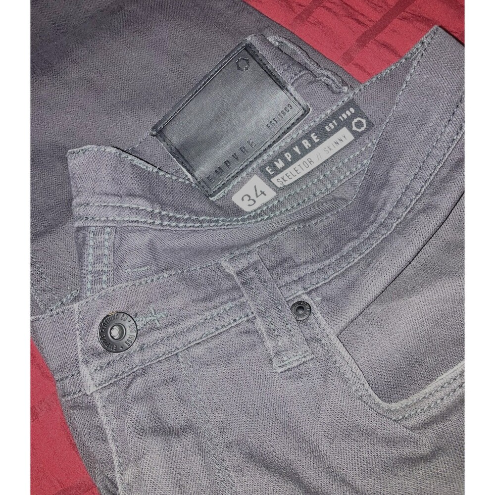 EMPYRE Verge Black Denim Jeans Men's Size 34 Straight Leg Casual Pants Look New